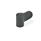 EN 635 Technopolymer Plastic Single Wing Nuts, with Brass Tapped Insert, Ergostyle® Color of the cover cap: DSG - Black-gray, RAL 7021, matte finish