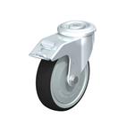 Steel Swivel Polyurethane Treaded Casters, with bolt hole fitting