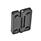 EN 222 Technopolymer Plastic Hinges, with 4 Indexing Positions Type: SH - 2x2 bores for countersunk screws