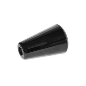 GN 419 Phenolic Plastic Tapered Knobs, with Molded-In Thread 