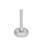 GN 31 Inch Thread, Stainless Steel Leveling Feet, Tapped Socket or Threaded Stud Type, with Rubber Pad Type (Base): B2 - Matte shot-blasted finish, rubber pad inlay, white
Version (Stud / Socket): S - Without nut, external hex at the bottom