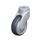 LWG-TPA Rodajas giratorias de nylon plastificado sintético WAVE, con ruedas de caucho termoplástico y ajuste con agujero para perno, componentes de acero Type: K-FK - Cojinete de bolas con protección anti-hilos