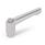 GN 300.6 Stainless Steel Adjustable Levers, Polished Finish, Tapped or Plain Bore Type Type: IS - With internal Torx® drive