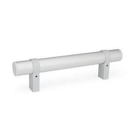 GN 333.3 Aluminum Tubular Handles, with Straight Movable Legs Finish: ELG - Anodized finish, natural color