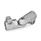 GN 286 Aluminium, noix de serrage articulées, à alésage rond Type: T - Réglage par division de 15° (dentelures)
Finition: BL - Finition blanc, Finition grenaillée mate