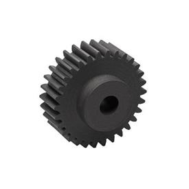 EN 7802 Plastic Spur Gears, Pressure Angle 20°, Module 2.5 Tooth count z: ≤ 26