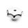 DIN 6336 Aluminum Star Knobs, with Tapped or Plain Bore Type: D - With tapped through bore
Finish: PL - Polished finish