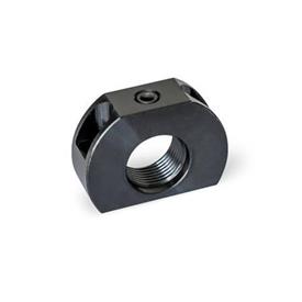 GN 612.1 Steel Mounting Blocks, for Indexing Plungers / Cam Action Indexing Plungers Type: B - Mounting hole vertical to plunger
