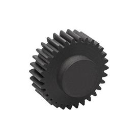 EN 7802 Plastic Spur Gears, Pressure Angle 20°, Module 0.5 Tooth count z: ≤ 50