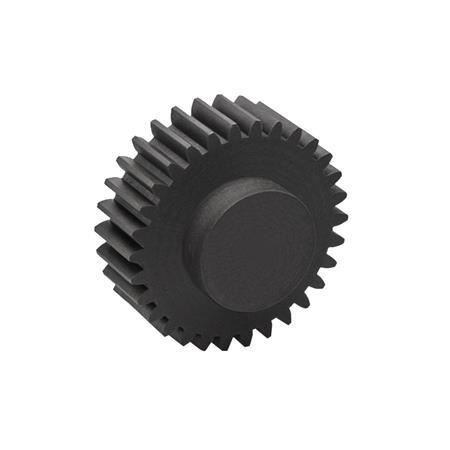EN 7802 Plastic Spur Gears, Pressure Angle 20°, Module 0.5 Tooth count z: ≤ 50