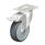  LKPXA-TPA Roulettes pivotantes en inox à usage léger, avec roues en caoutchouc thermoplastique et supports pour usage intensif Type: KD-FI-FK - Joints de roulement à billes avec frein stop-fix, avec protection de la bande de roulement