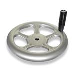 Stainless Steel AISI 316L Sheet Metal Spoked Handwheels, with or without Revolving Handle