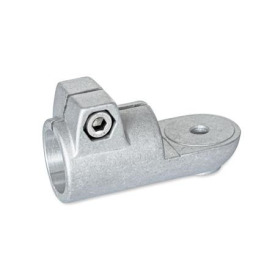 GN 276 Aluminum Swivel Clamp Connectors Type: OZ - Without centering step (smooth)<br />Finish: BL - Plain finish, Matte shot-blasted finish