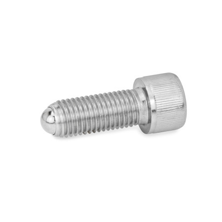 Socket Head Cap Screws GN 606: Stainless Steel, with Full / Flat / Serrated Ball Point End