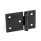 GN 136 Stainless Steel Sheet Metal Hinges, Horizontally Extended Material: NISW - Black, RAL 9005, textured finish
Type: B - With through holes
Bildvarianten: l1 (b) - on both sides elongated