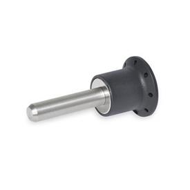 GN 124.1 Plastic Quick Release Pins, with Stainless Steel Shank, with Axial Locking Magnet 