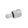 GN 715 Posicionadores con empujador lateral de aluminio, tipo de montaje a presión Tipo: KB - Perno de presión de plástico, con sello