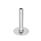 GN 41 Metric Thread, Stainless Steel Leveling Feet, Tapped Socket or Threaded Stud Type Type (Base): D0 - Without rubber pad / cap
Version (Stud / Socket): U - Without nut, internal hex at the top, wrench flat at the bottom