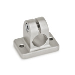 Stainless Steel Flanged Connector Clamps, with 2 Mounting Holes