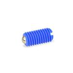 Delrin® Plastic Ball Plungers, with Slot