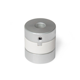 GN 2243 Aluminum Oldham Couplings, Hub with Set Screw, with Metric or Inch Bores Bore code: B - Without keyway