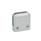 GN 939 Zinc Die-Cast Panel Support Clamps, for Glass and Plastic Panels Type: F - Surface clamp
Finish: SR - Silver, RAL 9006, textured finish