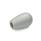 EN 719.2 Technopolymer Plastic Domed Gear Lever Knobs, Tapped or Press-On Type Color: GR - Gray, RAL 7040, shiny finish