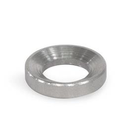 DIN 6319 Stainless Steel AISI 316 Spherical Washers, Seat or Dished Type Type: D - Dished washer with d<sub>3</sub> = d<sub>2</sub><br />Material: A4 - Stainless steel 