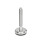 GN 31 Metric Thread, Stainless Steel Leveling Feet, Tapped Socket or Threaded Stud Type, with Rubber Pad Type (Base): C3 - Polished, rubber pad vulcanized, black
Version (Stud / Socket): V - Without nut, external hex at the top, wrench flat at the bottom
