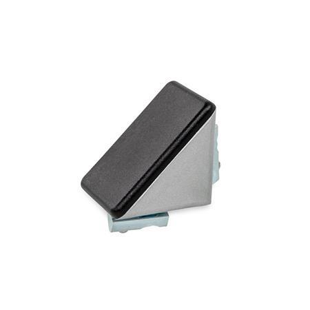 GN 30i Zinc Die-Cast Angle Brackets, for Aluminum Profiles (i-Modular System), with Accessory Type: C - With fastening set and cover cap
Bildvarianten: 30x30/40x40
