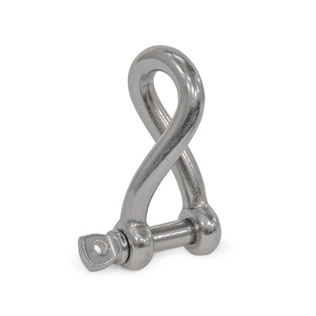 Manilles torsadées GN 585.2: Inox, torsadée, version commerciale (sans levage)