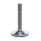 GN 17 Stainless Steel AISI 304 Leveling Feet, FDA Compliant Type (Base): C7 - Polished, rubber pad vulcanized, blue
Version (Stud): T - Without nut, wrench flat at the bottom