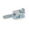 GN 754 Steel Clevis Fork Heads, with External Thread Type: KL - Pin with KL retaining clip