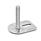 GN 43 Metric Thread, Stainless Steel Leveling Feet, Tapped Socket or Threaded Stud Type, with Slotted Mounting Hole, Rectangular Shape Type (Base): E3 - With rubber pad, vulcanized, black, with 1 slotted hole
Version (Stud / Socket): T - Without nut, wrench flat at the bottom