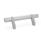 GN 333.2 Aluminum Tubular Handles, with Zinc Die-Cast Angled Movable Handle Legs Finish: ELG - Anodized finish, natural color