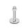 GN 41 Metric Thread, Stainless Steel Leveling Feet, Tapped Socket or Threaded Stud Type Type (Base): D3 - With rubber pad, vulcanized, black
Version (Stud / Socket): TK - With nut, wrench flat at the bottom