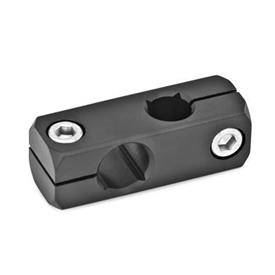 GN 474 Aluminum Two-Way Mounting Clamps Finish: ELS - Anodized finish, black