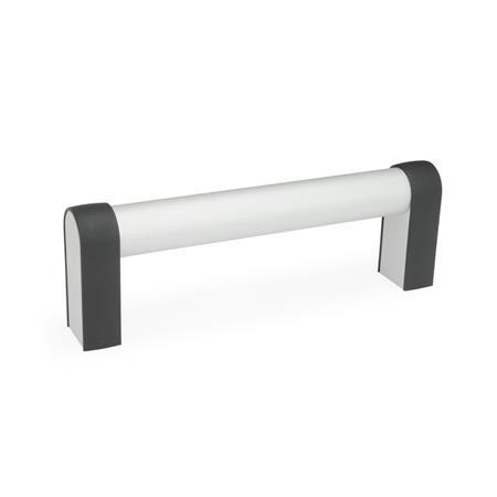 GN 669 Aluminum System Handles, with Back-to-Back Mounting Capability Type: A - Mounting from the back (tapped blind hole)
Finish: EL - Anodized finish, natural color