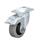 L-POEV Steel Medium Duty Rubber Wheel Swivel Casters, with Plate Mounting Type: K-FI-SG-FK - Ball bearing with stop-fix Brake, with Gray Wheel, with Thread Guard