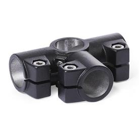 GN 198 Aluminum Angle Connector Clamps Finish: SW - Black, RAL 9005, textured finish