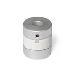 Aluminum Oldham Couplings, Hub with Set Screw, with Metric or Inch Bores