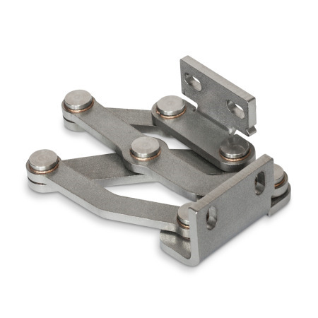 Charnières multi-joints GN 7237: Inox, invisible, avec angle d'ouverture de 180°