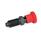 GN 817 Steel Indexing Plungers, Lock-Out and Non Lock-Out, with Multiple Pin Lengths, with Red Knob Type: C - Lock-out, without lock nut
Color: RT - Red, RAL 3000