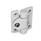 EN 233 Technopolymer Plastic Hinges, with Friction Adjustment Color: WS - White, RAL 9002, matte finish