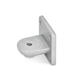 GN 272 Aluminum Swivel Clamp Connector Bases Type: OZ - Without centering step (smooth)<br />Finish: BL - Plain, Matte shot-blasted finish