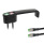 GN 422 Jaladeras en "U" para gabinete en zinc fundido a presión / con luz indicadora, con función de conmutación de potencia, con cable de PUR Tipo: RK - Botón, cierre, con LED, rojo / verde (bicolor)
Tipo: TK - Botón, con LED, rojo / verde (bicolor)
Tipo de conexión: S025 - Cable con enchufe, 0.25 m
Acabado: SW - Negro, RAL 9005, acabado texturizado