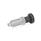 GN 617 Stainless Steel Indexing Plungers, with Plastic Knob, Non Lock-Out Material: NI - Stainless steel
Type: A - With knob, without lock nut