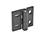GN 235 Zinc Die-Cast Hinges, Adjustable Material: ZD - Zinc die-cast
Type: HB - Horizontal and vertical slots
Finish: SW - Black, RAL 9005, textured finish
