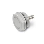 Aluminum Magnetic Threaded Plugs, Magnet Material AINiCo, Resistant up to 212 °F, Plain Finish