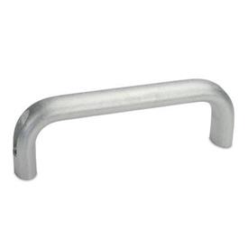 GN 565.1 Aluminum Cabinet U-Handles, with Counterbored Mounting Holes Finish: BL - Plain, tumbled finish